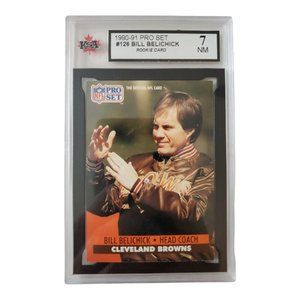 KSA Graded NFL PRO SET #126 Bill Belichick Rookie card
